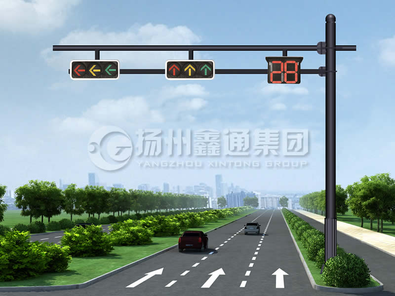 XHDG-061，F(xiàn)型信號(hào)燈桿，晉中信號(hào)燈桿